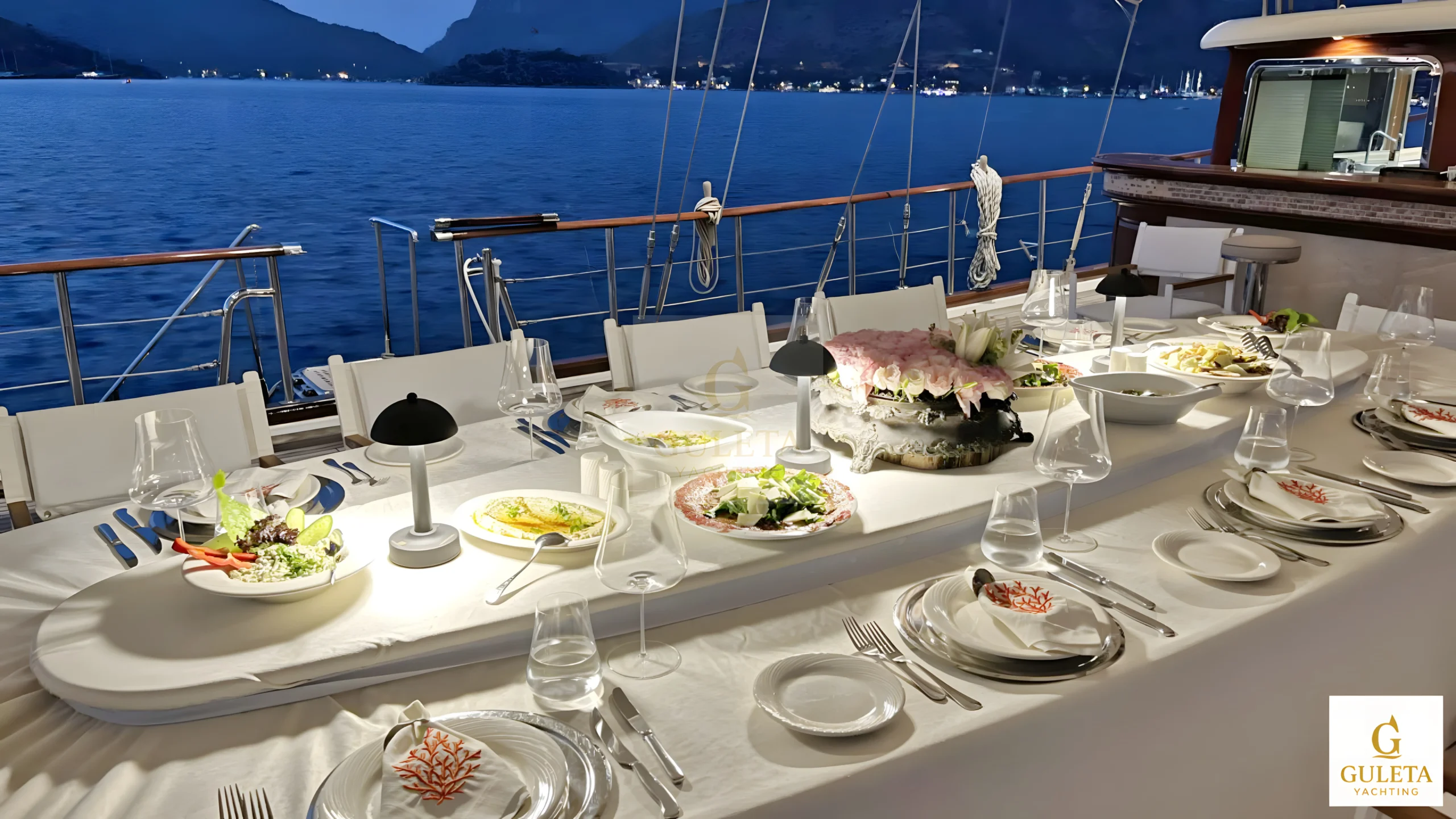 Gulet yacht charter in Turkey – luxury wooden yacht cruising in turquoise Aegean waters