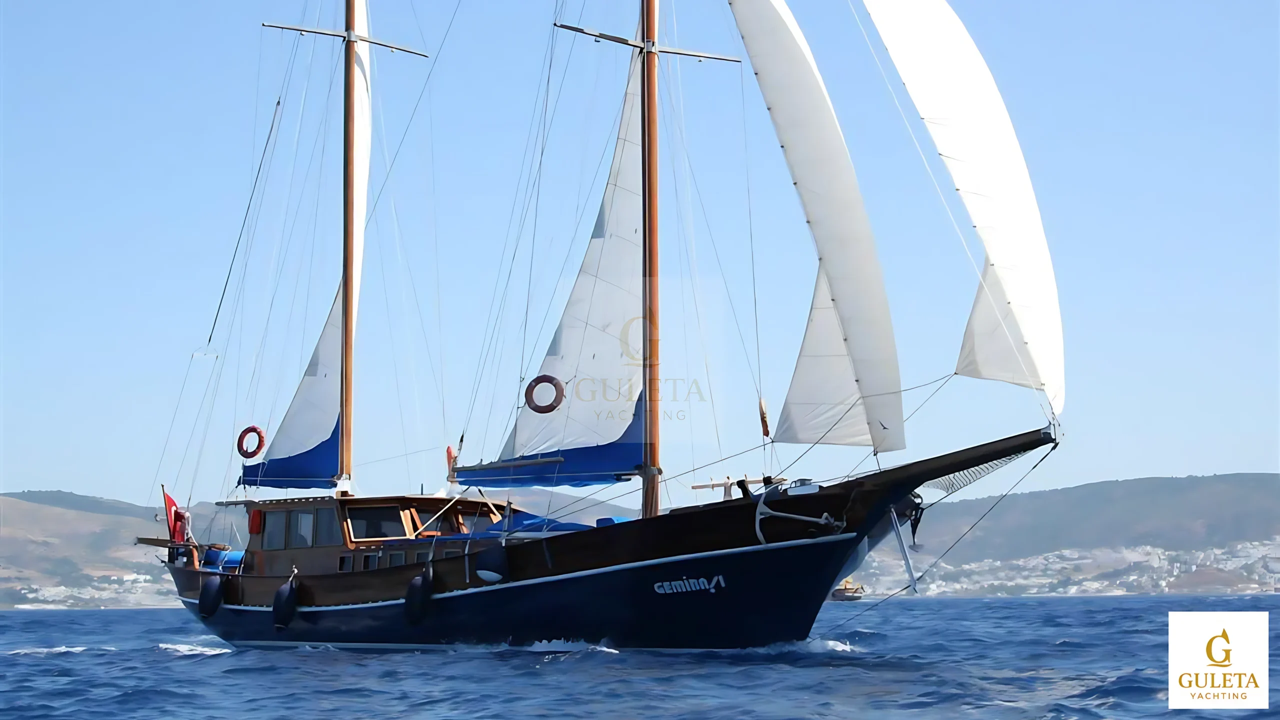 Gemibasi Gulet exterior side view in Bodrum