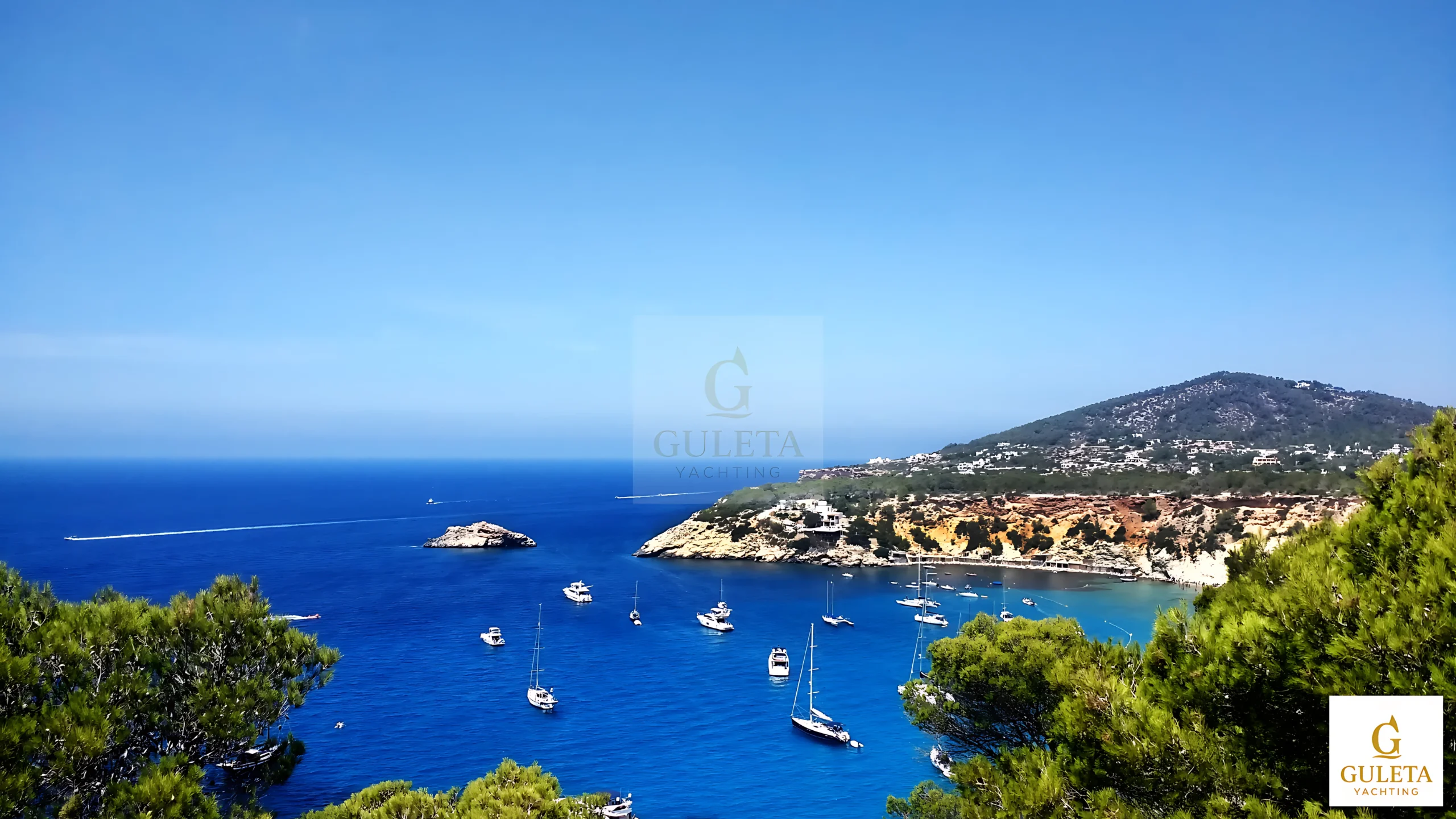 Historic English Harbor surrounded by nature on the Gokova gulet yacht charter route.
