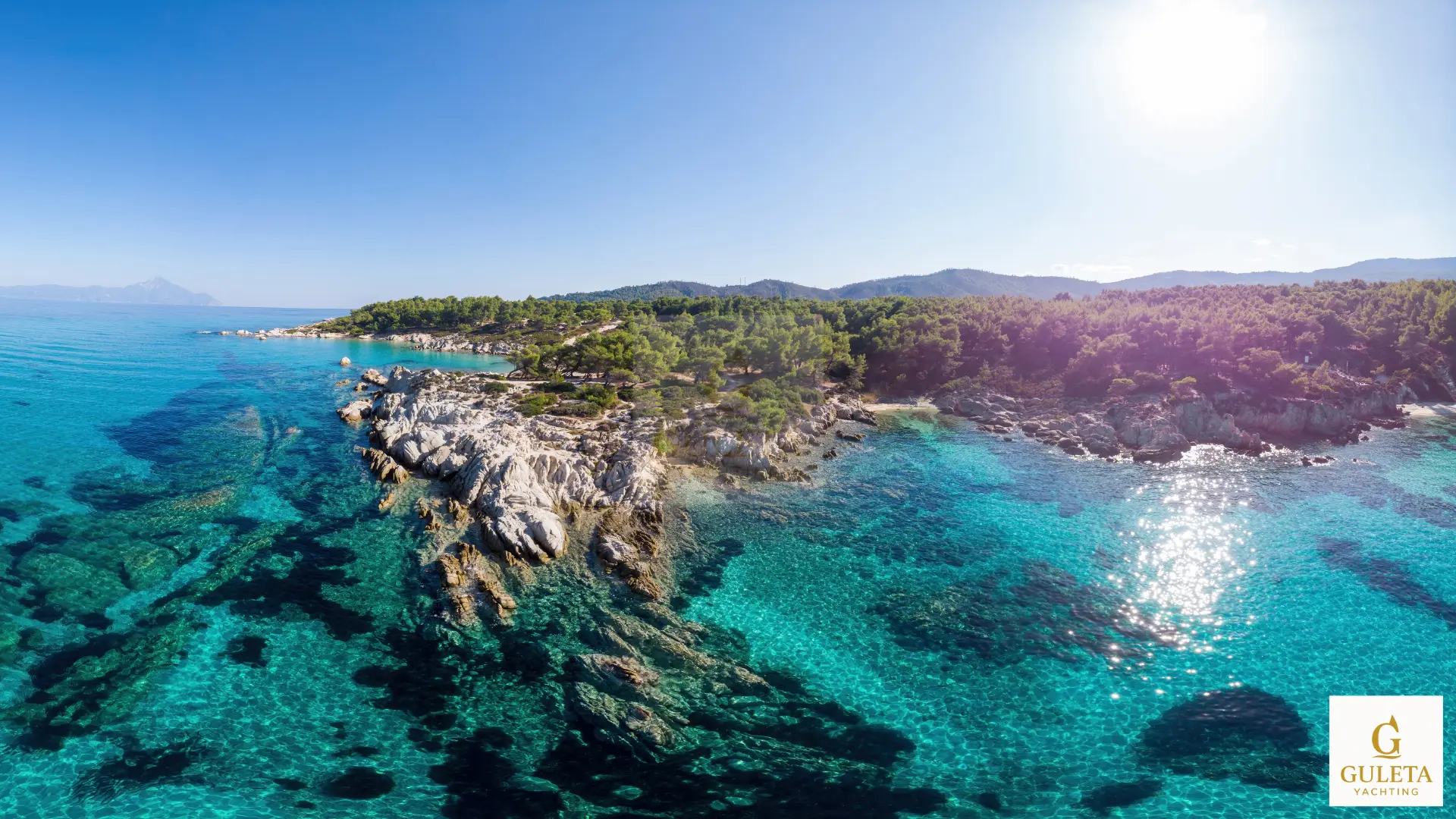Golden sunset over Agathonisi island during a Greece gulet charter holiday