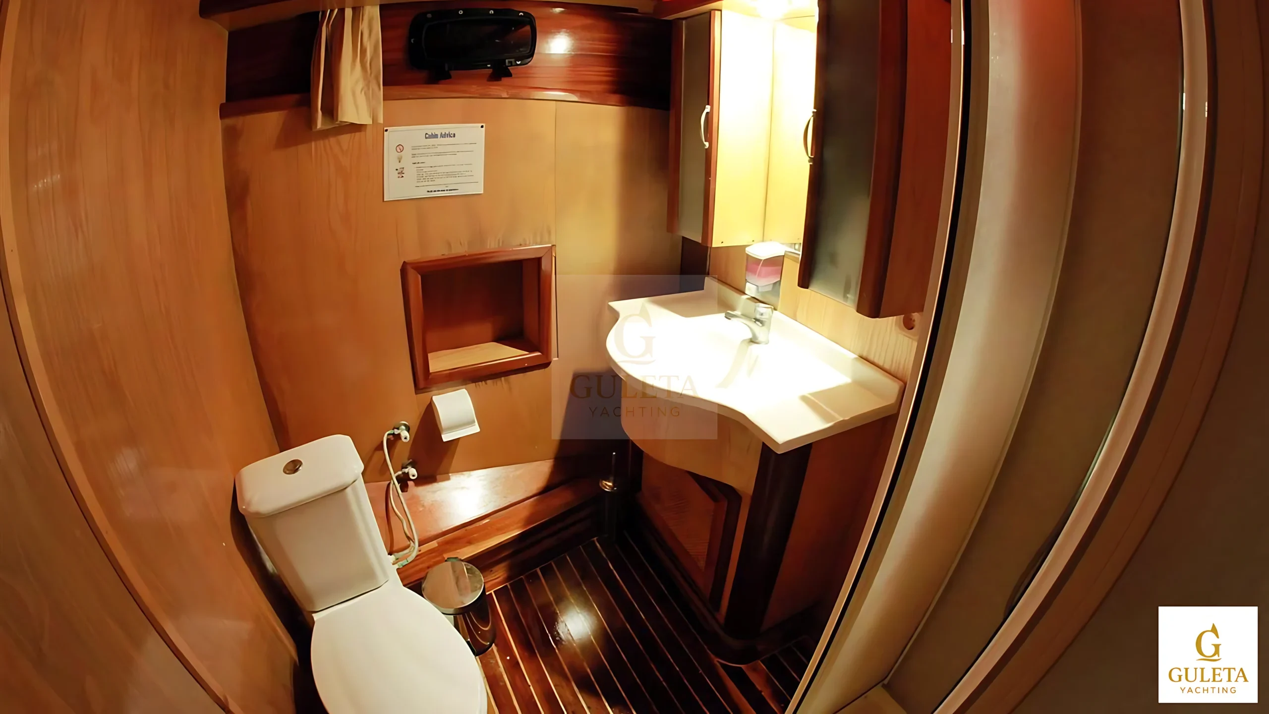 Nirvana Gulet bathroom for guest comfort during luxury yacht charter in Turkey